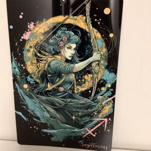 horoscope metal tin Sign, sagittarius , horoscope Wall Art
